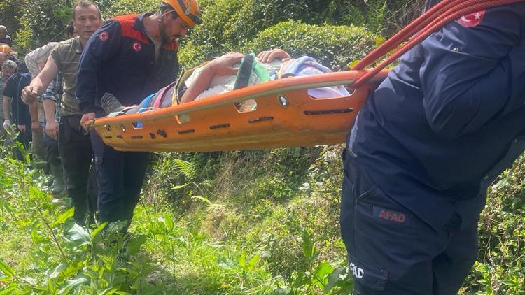 Rize’de teleferikten tarlaya düşen 2 kadın yaralandı