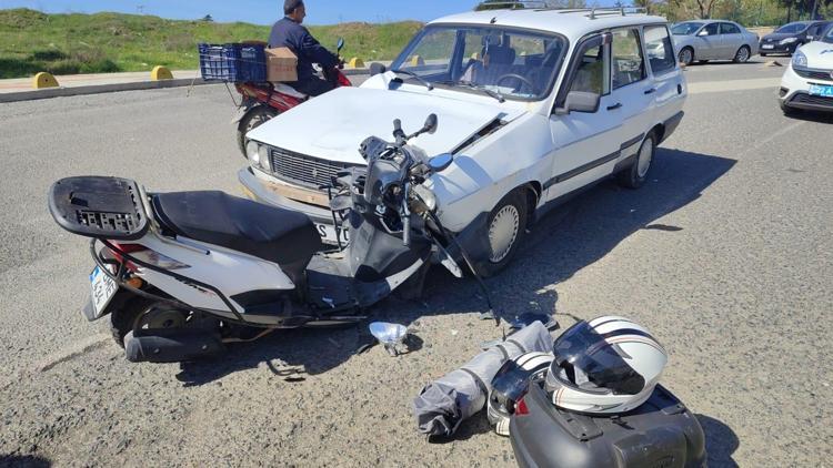Edirne’de otomobille motosiklet çarpıştı; 3 yaralı