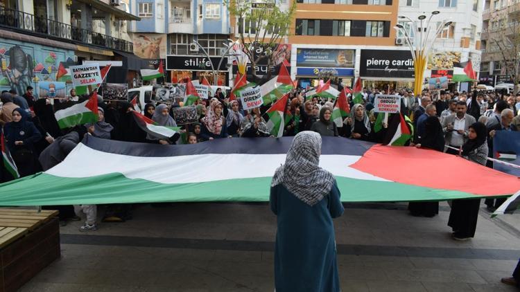 Batmanda Gazze protestosu