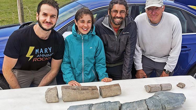 11 yaşındaki kızın bulduğu fosil 202 milyon yaşında çıktı