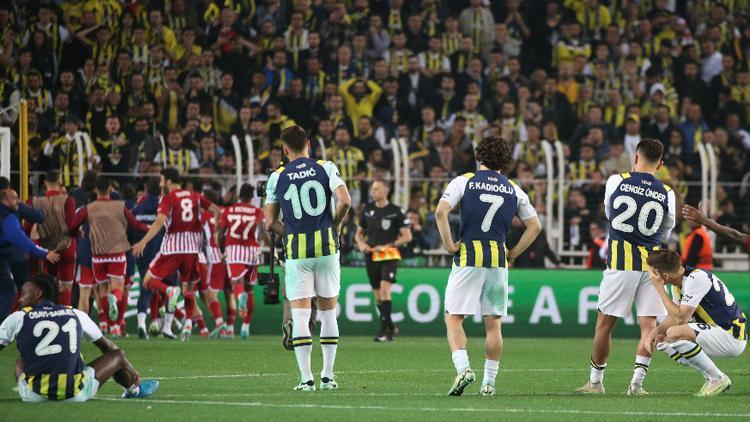 Fenerbahçeli oyunculardan Olympiakos maçı sözleri: Hayal kırıklığı yaşıyoruz