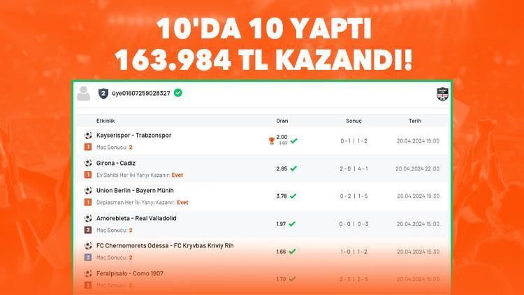 10 maçlık iddaa kuponu oynadı, 163 bin 984 TL kazandı