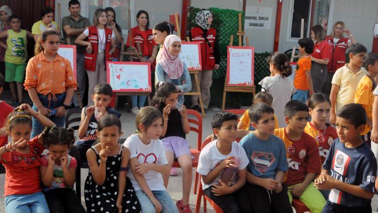 Türk Kızılay, 23 Nisanı Hatayda depremzede çocuklarla kutladı