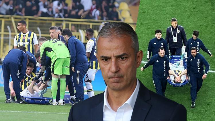 Fenerbahçe - Beşiktaş maçında sakatlanan İsmail Yüksek gözyaşlarını tutamadı İsmail Kartaldan yerli zorunluluğu sebebiyle çifte değişiklik...