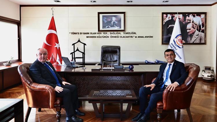 Denizli Valisi Coşkundan Başkan Çavuşoğluna ziyaret
