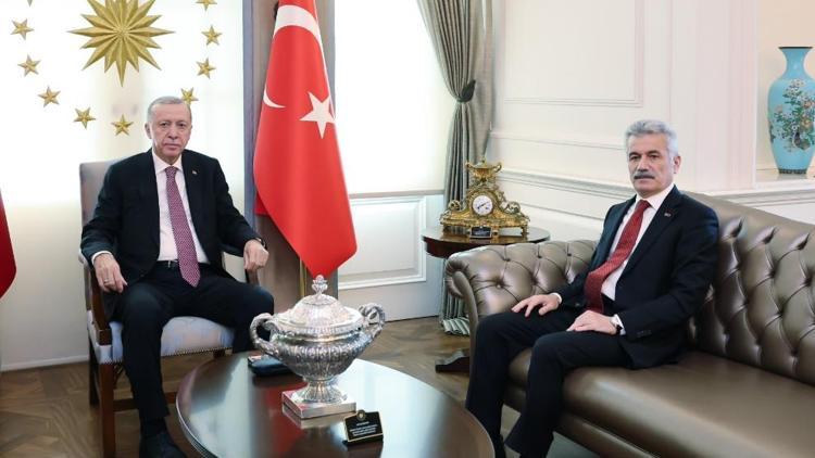 Cumhurbaşkanı Erdoğan, Danıştay Başkanı Zeki Yiğiti kabul etti