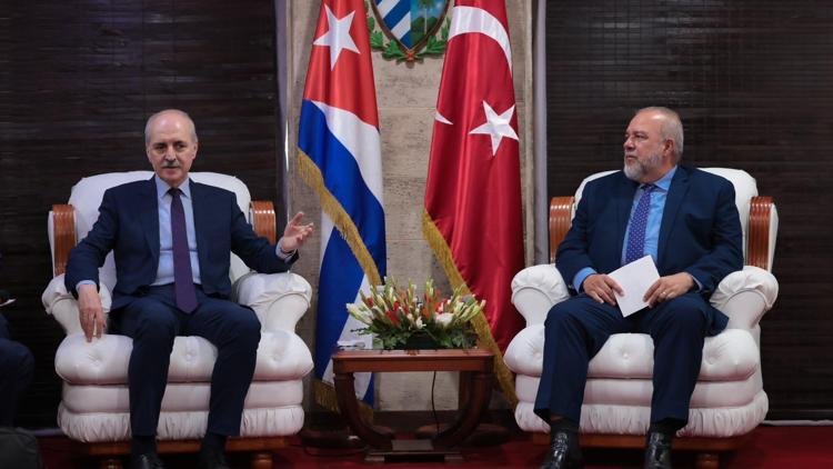 TBMM Başkanı Kurtulmuş, Küba Başbakanı Manuel Cruz ile görüştü