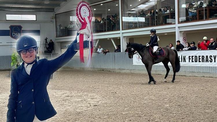 Binicilik at terbiyesi yıldızlar kategorisinde Ayşe Zülal Çerman birinci oldu