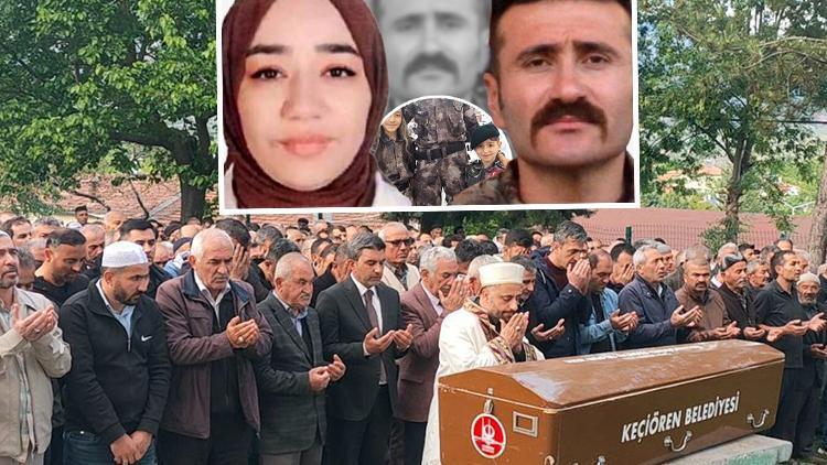 Ankarada komiser yardımcısı Veysel Öztürk, eşi ve 2 çocuğunu katletmişti Acı veda