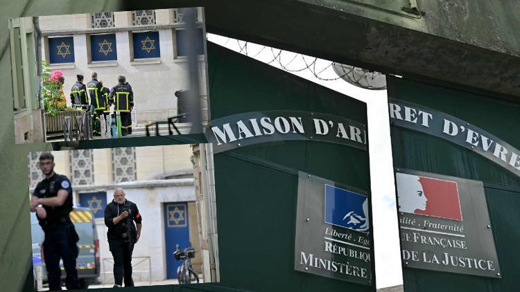 Fransada korku dolu anlar... Sinagogu yakmaya çalışan saldırgan polis tarafından öldürüldü