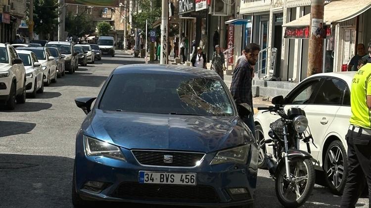 Nusaybin’de otomobil ile çarpışan motosiklet sürücüsü yaralandı