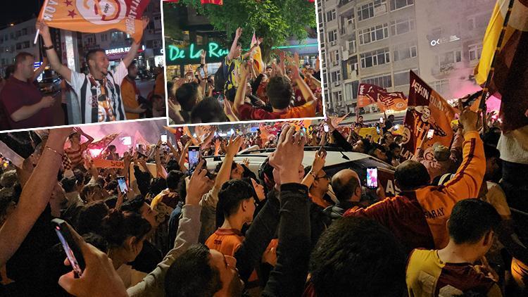 Galatasaray ve Beşiktaşlı taraftarlar şampiyonluğu birlikte kutladı İlginç anlar, Fenerbahçeli taraftarlar...