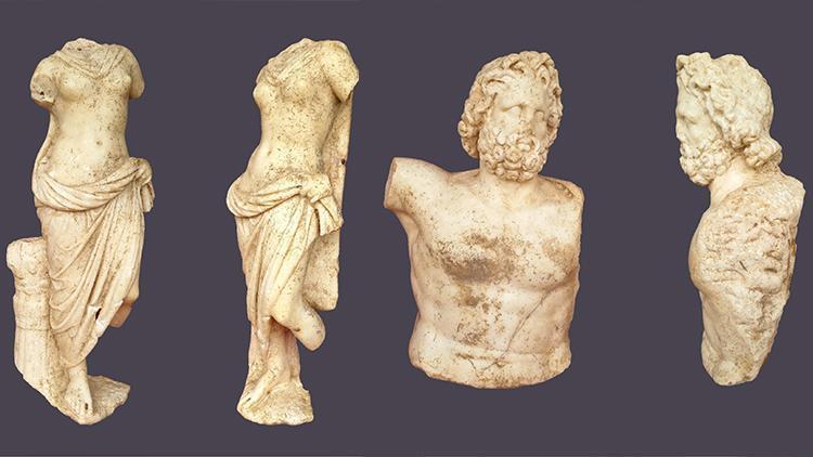 Bakan Ersoy duyurdu: Antalyada 2 bin yıllık heykeller bulundu
