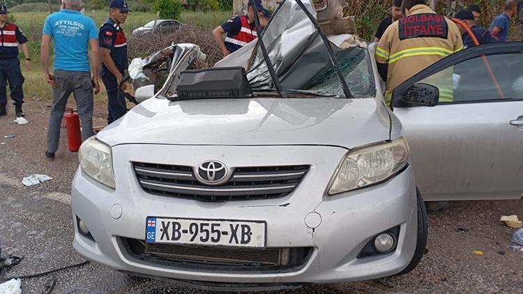 Adıyamanda feci kaza 2 can kaybı, 3 yaralı