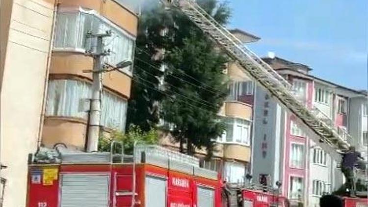 Karabükte apartman dairesinde yangın