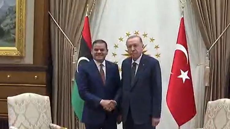 Son dakika haberi... Cumhurbaşkanı Erdoğan, Libya Başbakanı Dibeybeyi kabul etti