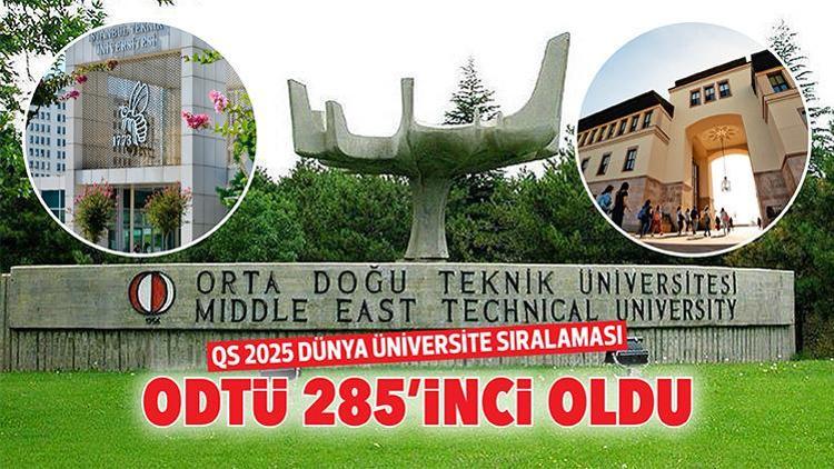 QS 2025 Dünya Üniversite Sıralaması... ODTÜ 285’inci oldu