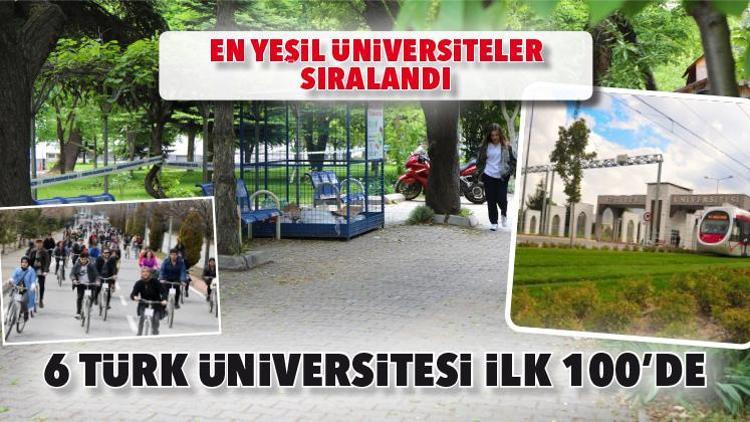 En yeşil üniversiteler sıralandı...6 Türk üniversitesi ilk 100’de