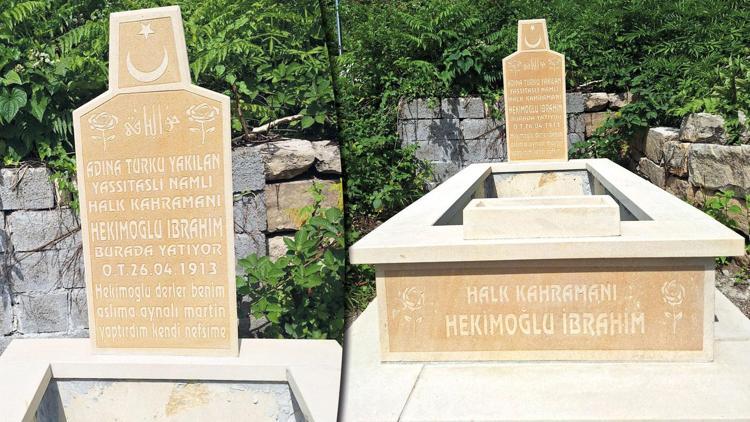 Hekimoğlu burada yatıyor... Köylüleri mezarını yaptırdı