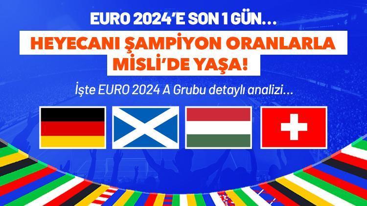 EURO 2024 A Grubu detaylı analizi, turnuvaya özel oyunlar ve çok daha fazlası burada Heyecanı Şampiyon Oran’la Misli’de Yaşa...