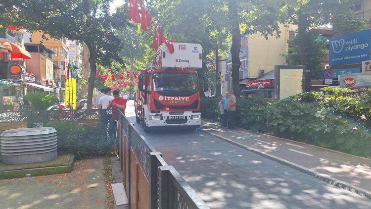 Kocaelide restoranın bacasında yangın