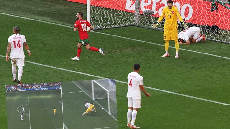 Türkiye - Portekiz maçında inanılmaz hata Samet Akaydin ve Altay Bayındır anlaşamayınca top ağlarımıza gitti