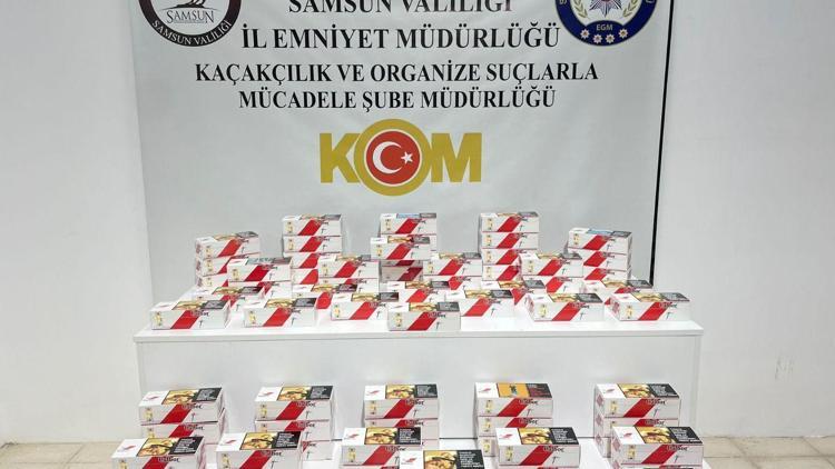 Samsun’da 13 bin boş, 2 bin doldurulmuş makaron ele geçirildi