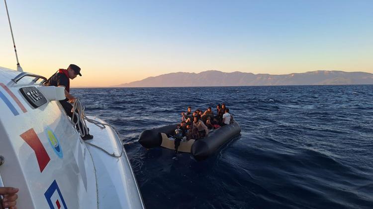 Bodrum’da 34 kaçak göçmen kurtarıldı