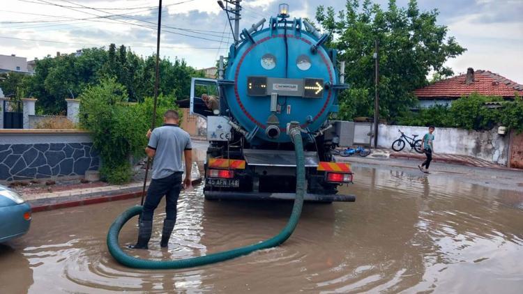 MASKİden şiddetli yağışa hızlı müdahale