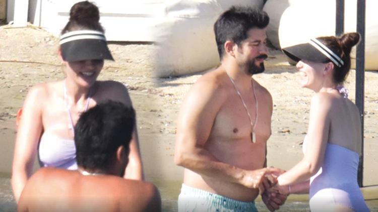 Fahriye Evcen ve Burak Özçivit Bodrum’da baş başa