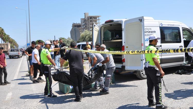 Beton mikseriyle çarpışan motosikletli öldü