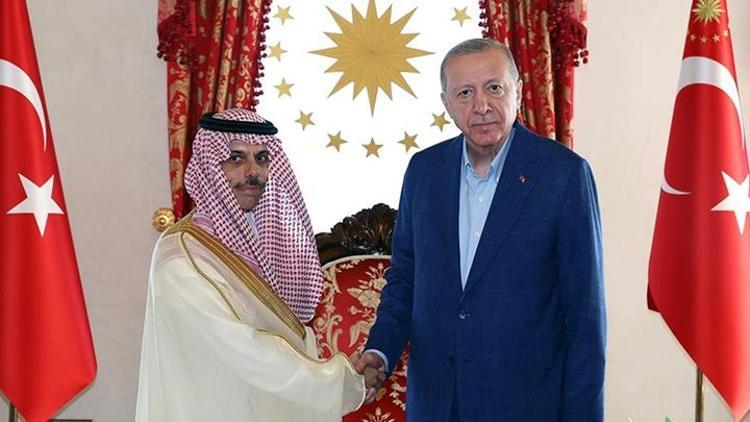 Cumhurbaşkanı Erdoğan, Suudi Arabistan Dışişleri Bakanı ile bir araya geldi