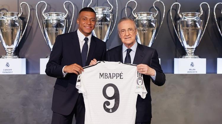 Real Madrid, Kylian Mbappe ile 5 yıllık sözleşme imzaladı Bernabeuda çılgın karşılama...