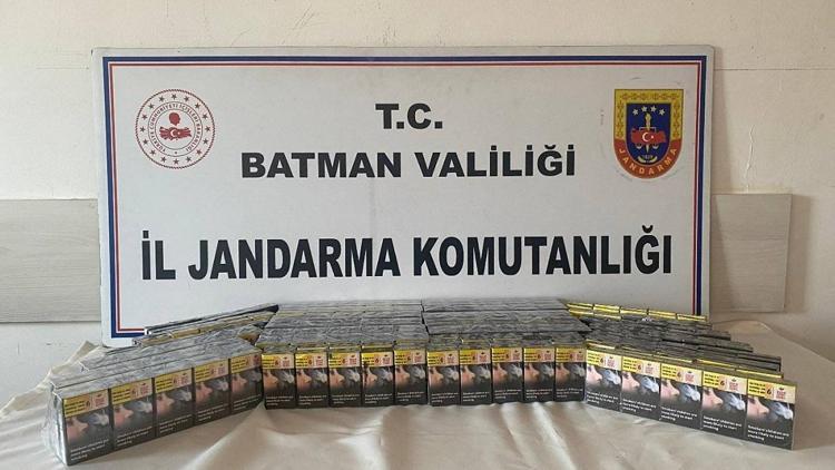 Batman’da bin 10 paket kaçak sigara ele geçirildi