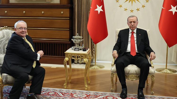 Cumhurbaşkanı Erdoğan, İrlanda Meclis Başkanı Sean O Fearghaili kabul etti