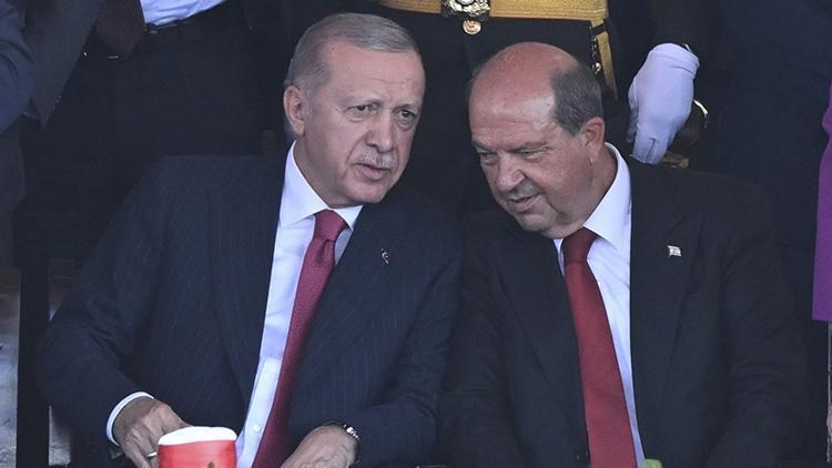 Cumhurbaşkanı Erdoğan, KKTC Cumhurbaşkanı Tatar ile görüştü