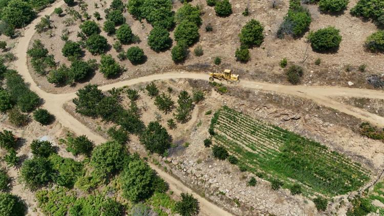 Aydında yol çalışmaları sürüyor