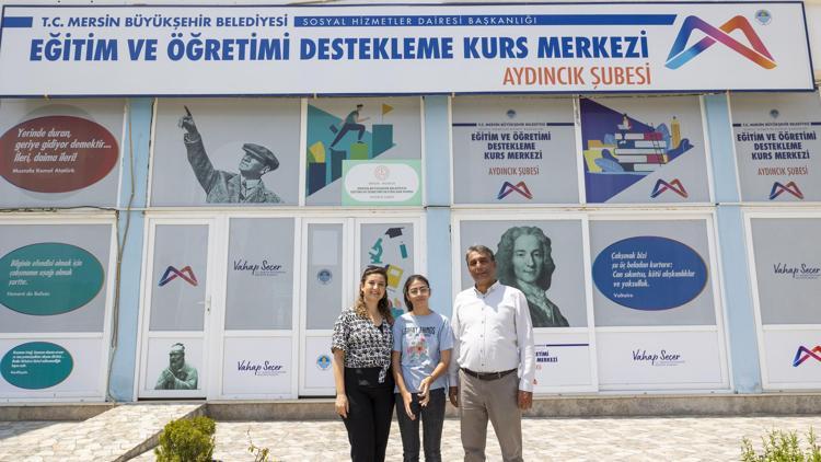 LGS Gülnar ve Aydıncık birincileri Büyükşehir’in Kurs Merkezi’nden