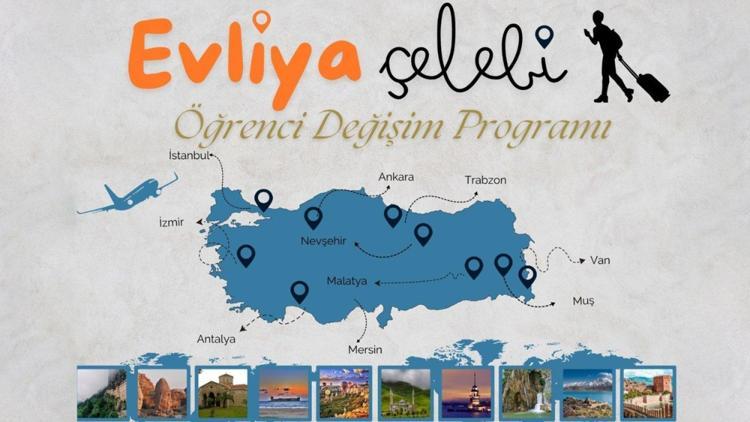 Evliya Çelebi değişim programına bin 98 öğrenci