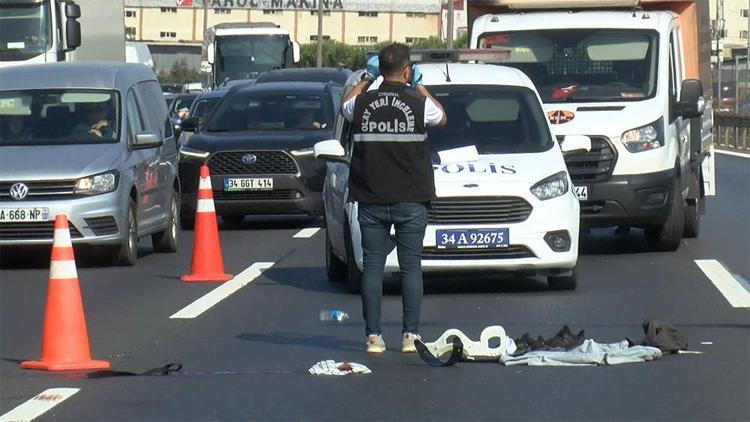 Ataşehir TEMde kaza: Motosiklet sürücüsü hayatını kaybetti