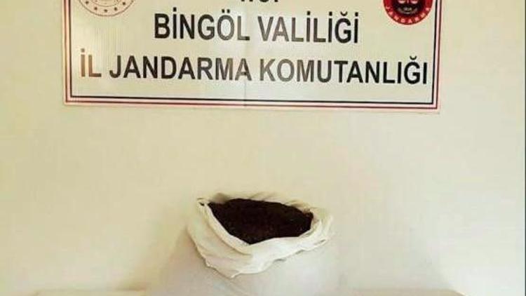 Bingöl’de 15 kilo 765 gram esrar ele geçirildi