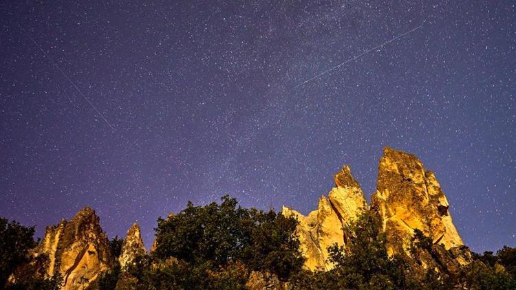 Başkentin Peribacalarında Perseid meteor yağmuru