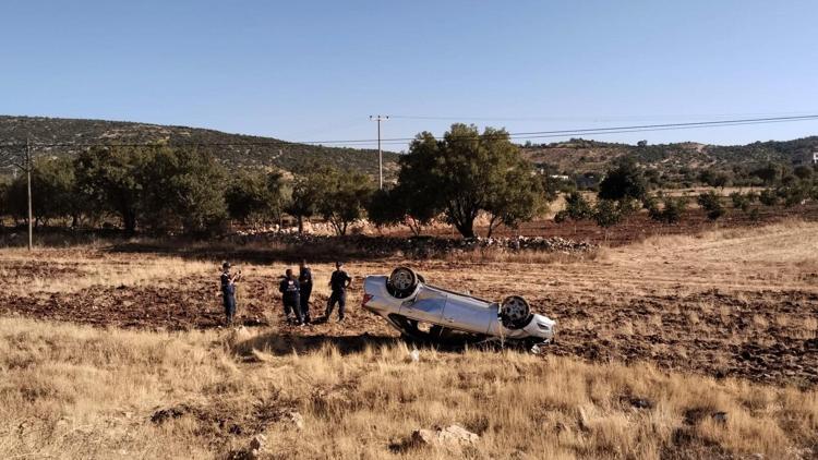 Gaziantep’te, otomobil şarampole devrildi: 5 yaralı