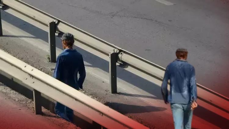 �stanbul'da E-5'te y�r�yen adamdan ac� haber! Hikayesi y�rekleri da�lam��t�...