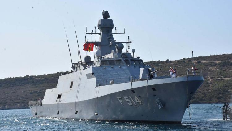 TCG Kınalıada Korveti, 4,5 aylık görev süresini tamamlayarak İzmir Foça Üs Komutanlığına döndü