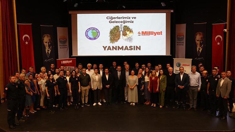 Marmariste Ciğerlerimiz ve ormanlarımız yanmasın konulu toplantı yapıldı