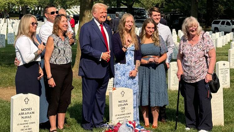 Trump, Biden ve Harrise yüklendi