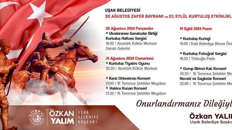 Uşak, Zafer Bayramını coşkuyla kutlayacak