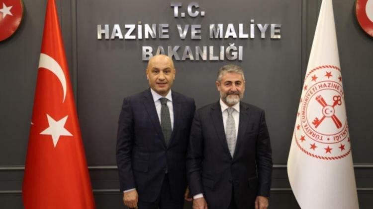 Bakan Nebati, TİM Başkanı Mustafa Gültepe ile görüştü