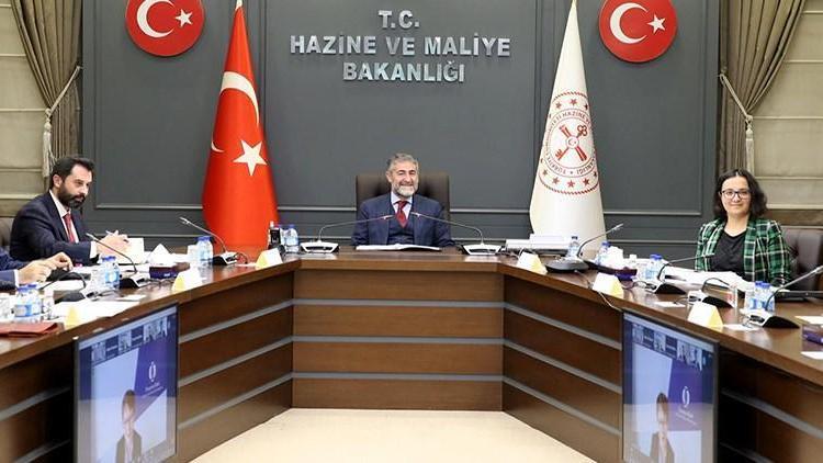 Bakan Nebati, Avrupa İmar ve Kalkınma Bankası Başkanı ile görüştü